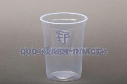 Стакан 500 ml Фарм – Пласт 95 мм прозрачный
